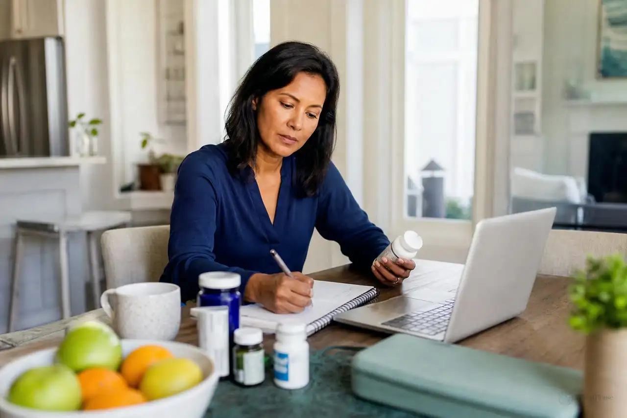 Patient preparing practical notes for preventive screening decisions