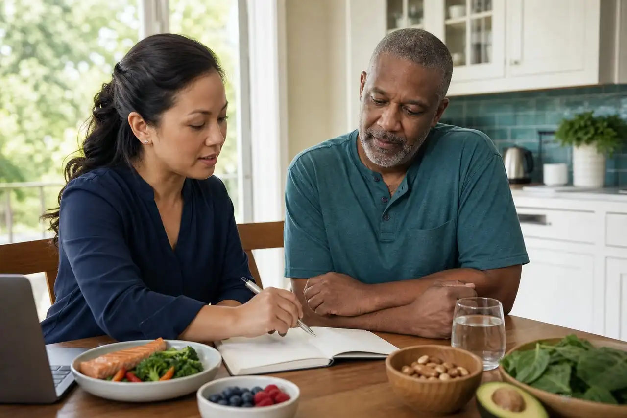 Clinician-guided care planning related to food choices and cholesterol