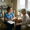 Nurse Practitioner helping patient manage a chronic condition
