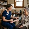 Nurse Practitioner visiting a patient at home in Northern Virginia