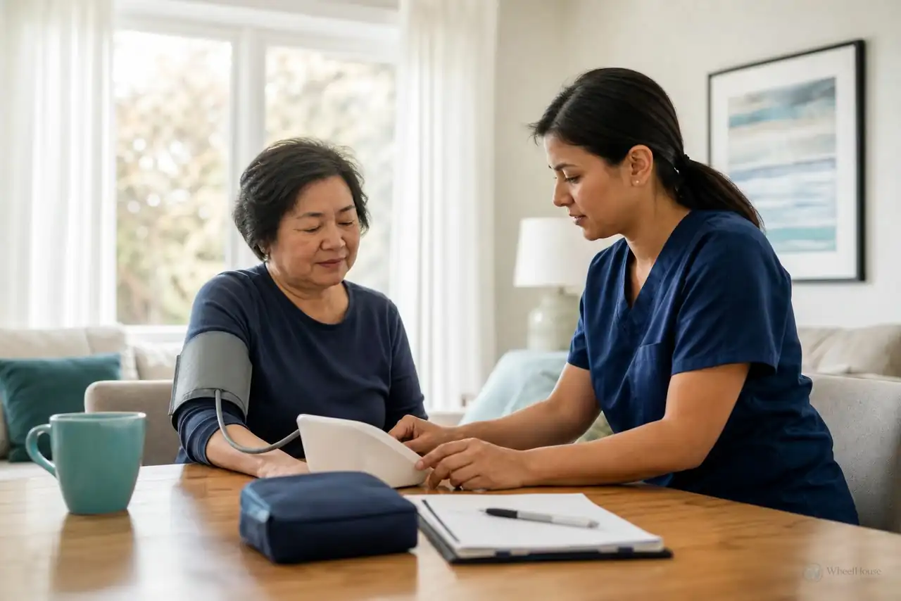 Clinician-guided care planning related to home blood-pressure monitors and correct use