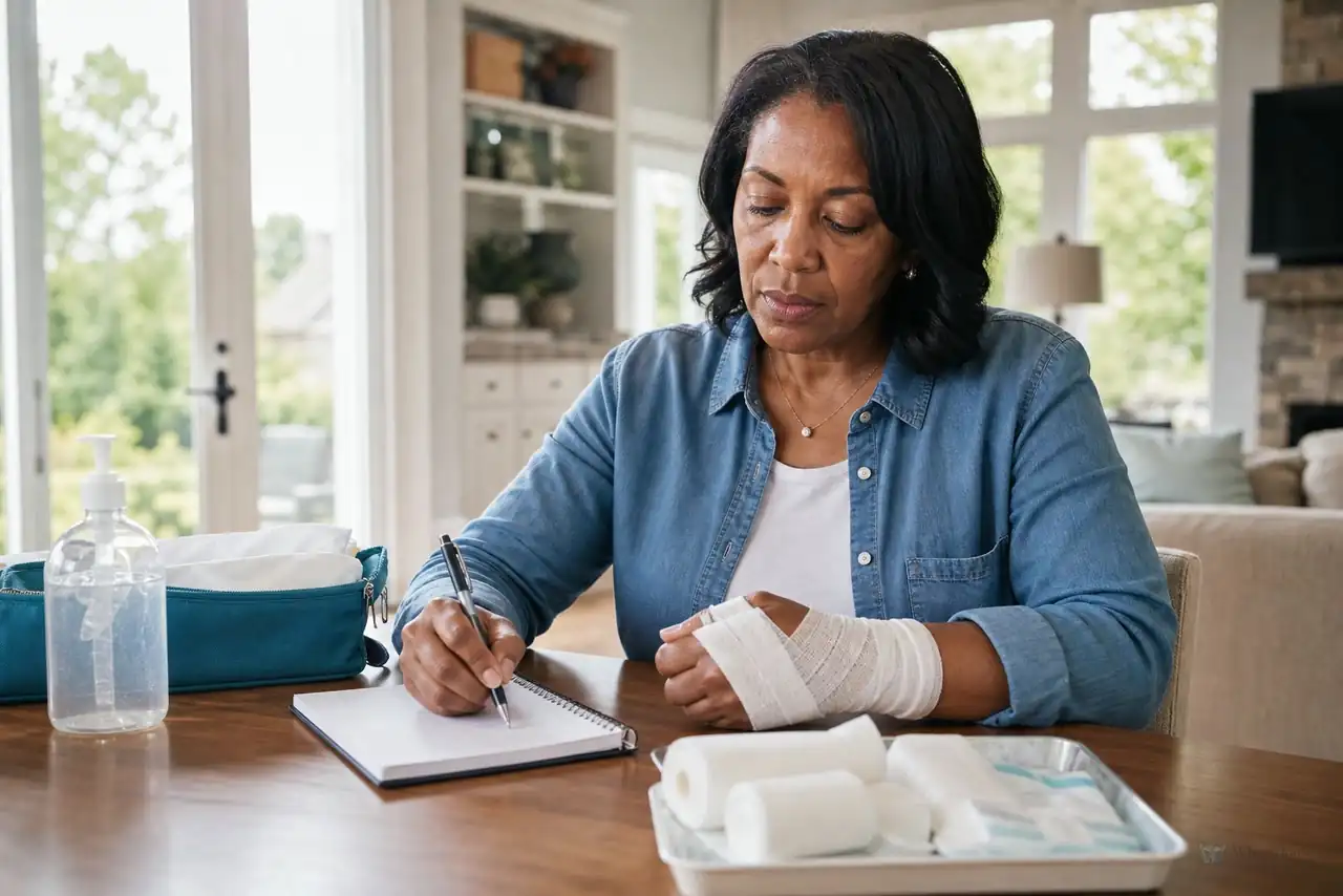 Clinician-guided care planning related to signs of wound infection