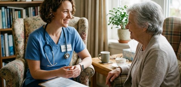 Nurse Practitioner helping patient manage a chronic condition